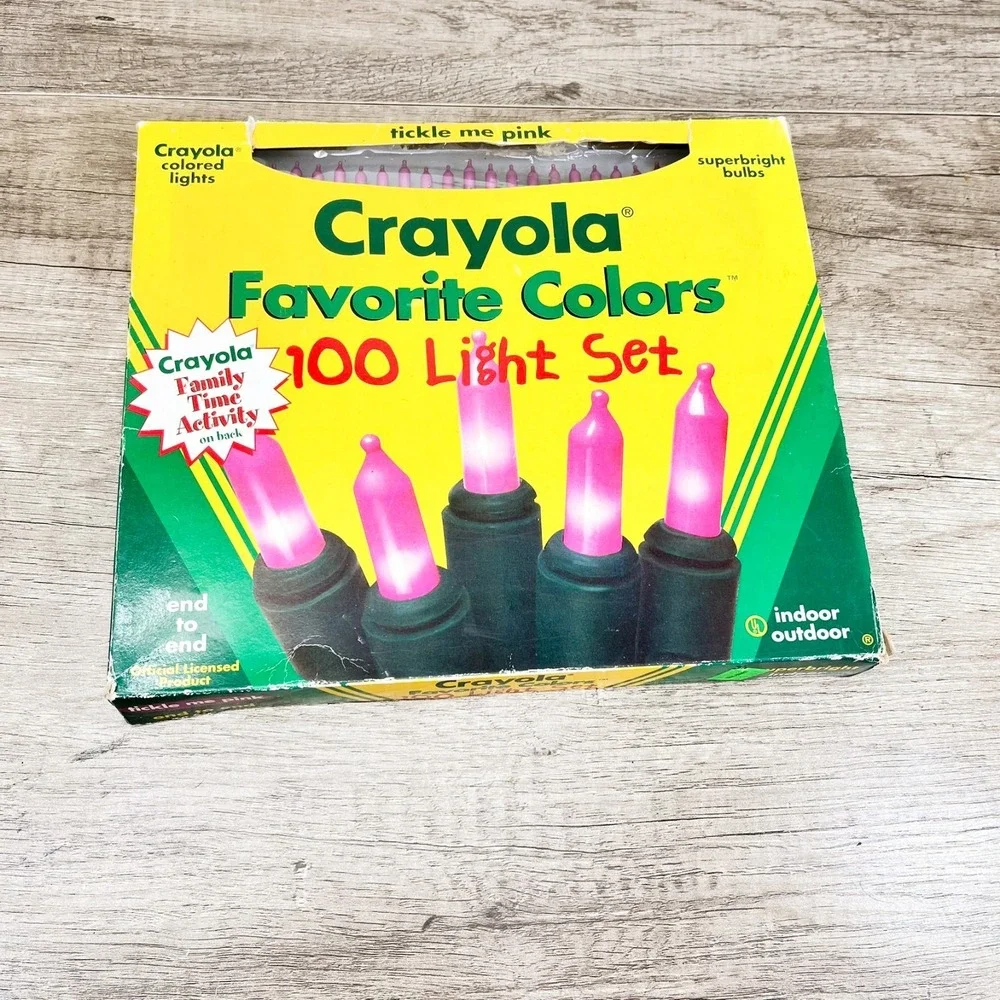 Crayola Favorite‎ Colors 100 Superbright Light Set TICKLE ME PINK 1996